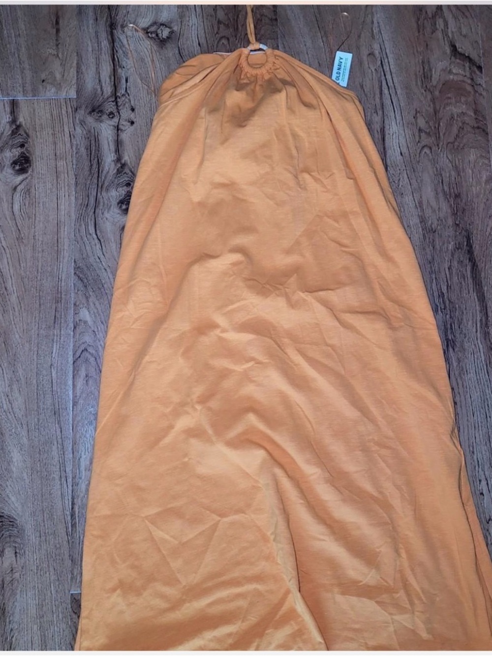 Womens Old Navy Orange Halter Maxi Dress 3X